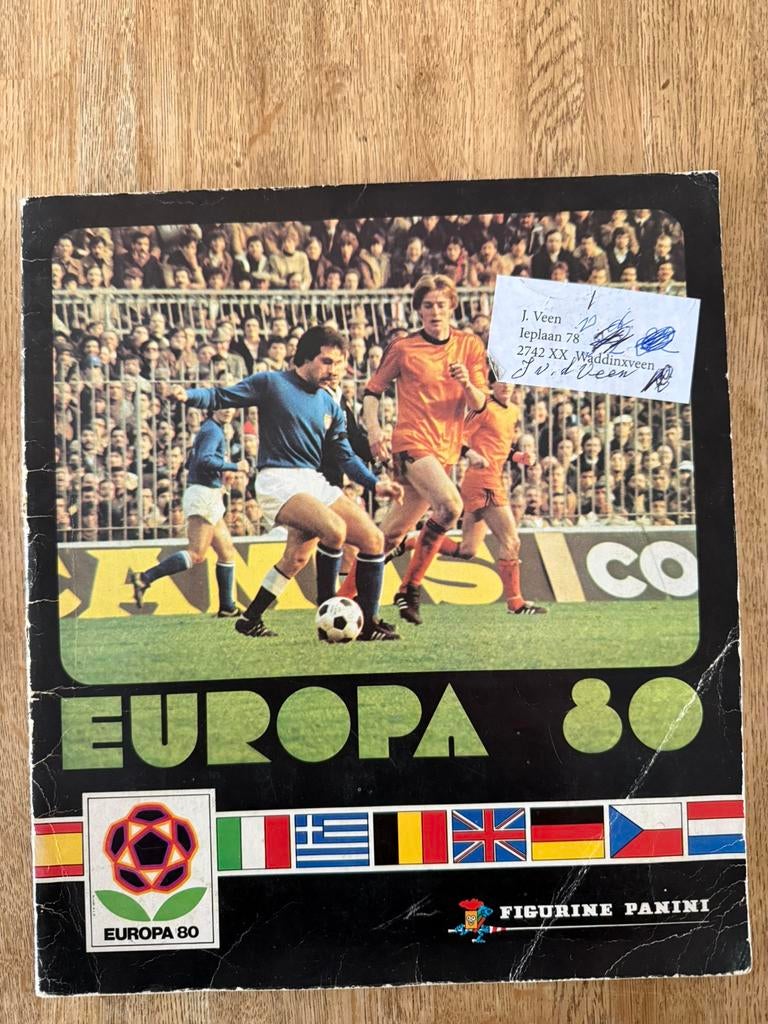 Panini Europa 80 complete album, Ophalen of Verzenden, Zo goed als nieuw, Buitenlandse clubs, Boek of Tijdschrift