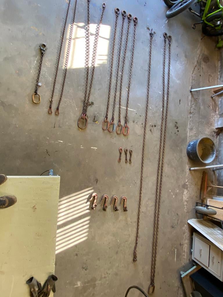 Hijskraan kettingen partij, Ophalen of Verzenden, Gebruikt, Overige typen, Minder dan 2 meter