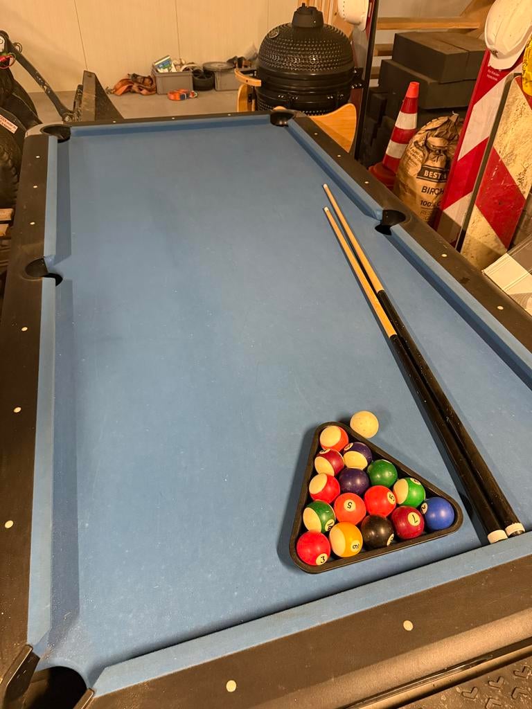 Biljarttafel met accessoires, Ophalen, Gebruikt, Biljarttafel