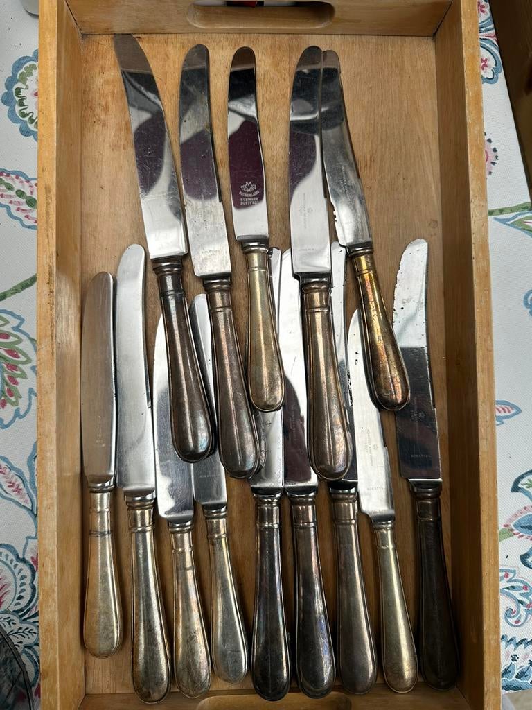 Verzilverde messen 14x, Ophalen of Verzenden, Gebruikt