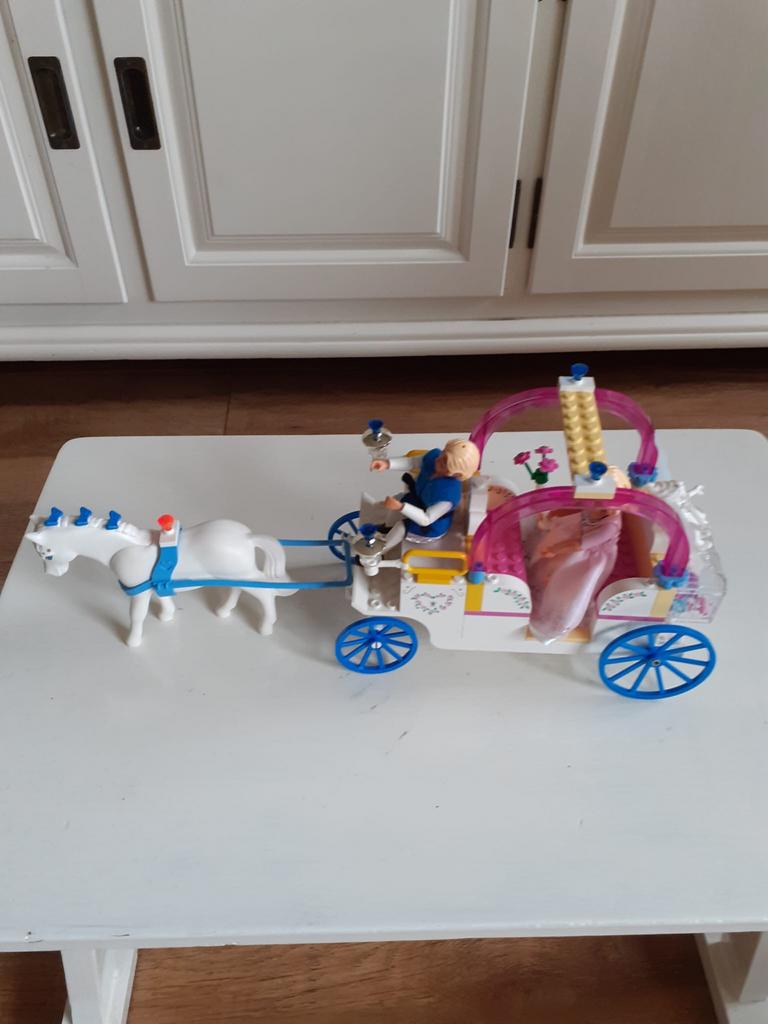 Lego Belville koets met paard en figuren, Kinderen en Baby's, Speelgoed | Duplo en Lego, Gebruikt, Overige thema's, Lego, Ophalen of Verzenden
