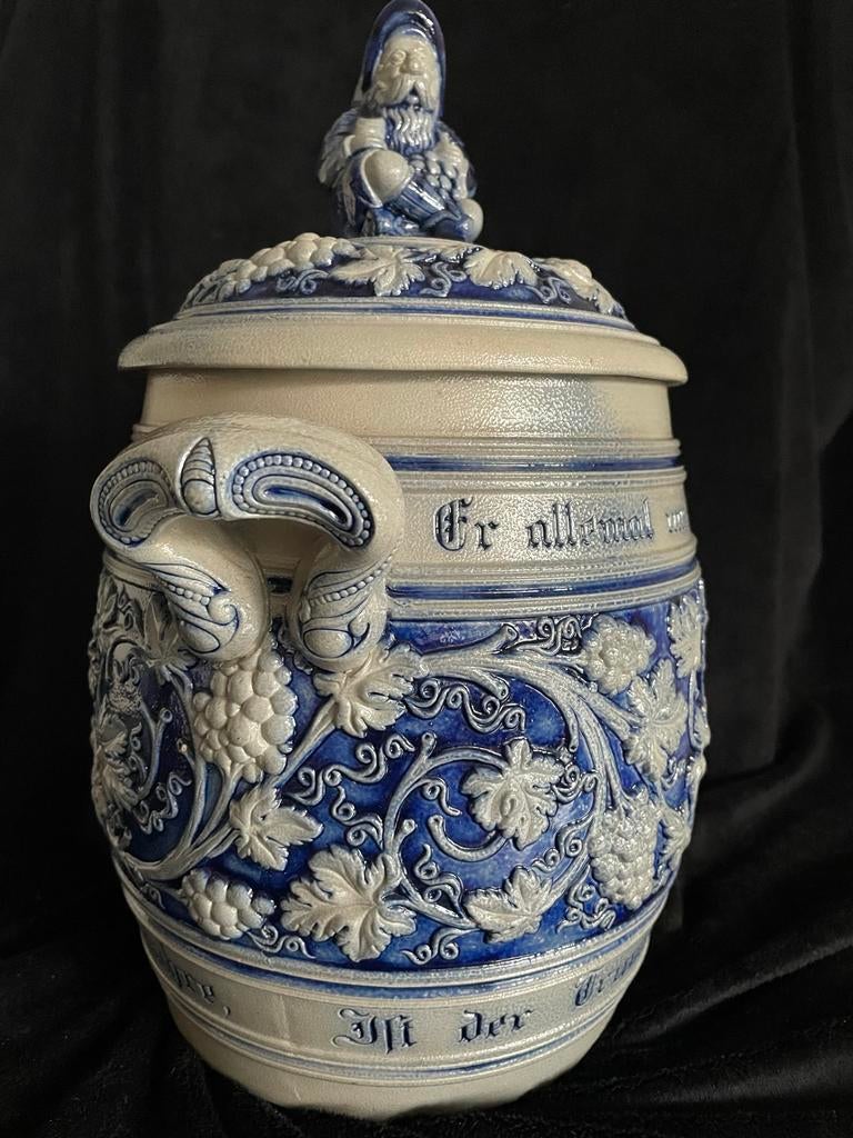 Antieke Duitse Westerwald bowl kom, Antiek en Kunst, Antiek | Keramiek en Aardewerk, Ophalen of Verzenden