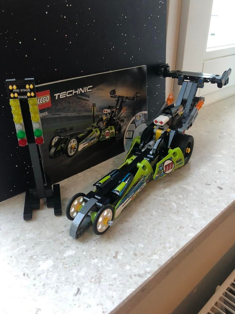 Lego pull back raceauto 42103, Ophalen of Verzenden, Zo goed als nieuw, Complete set, Lego