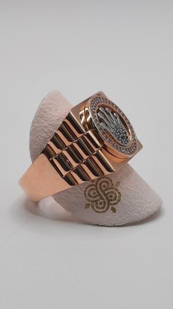 gouden Rolex ring 14kt, Heer, Www.bredajuwelier.nl, Nieuw, Ophalen of Verzenden