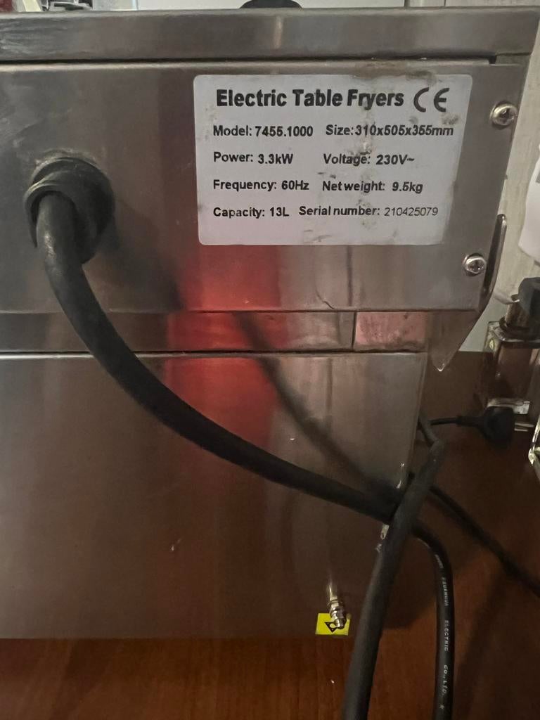 Elektrische Friteuse 13L - Horeca kwaliteit, Ophalen