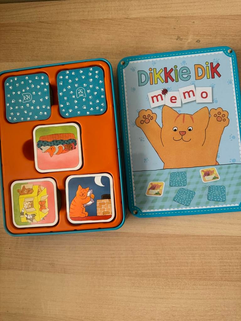 Dikkie Dik Memo spel - Leuk geheugenspel!, Drie of vier spelers, Ophalen of Verzenden, Gebruikt
