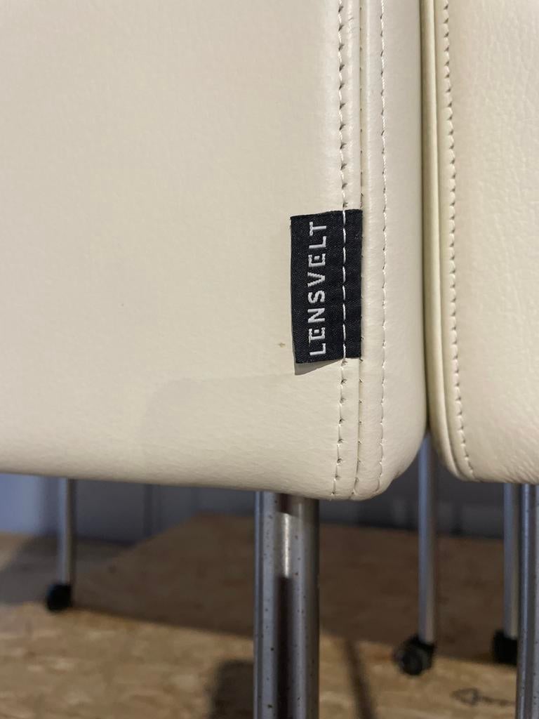 Vintage Lensvelt Stoelen - Set van 8, Huis en Inrichting, Stoelen, Ophalen, Wit, Zo goed als nieuw, Vijf, Zes of meer stoelen