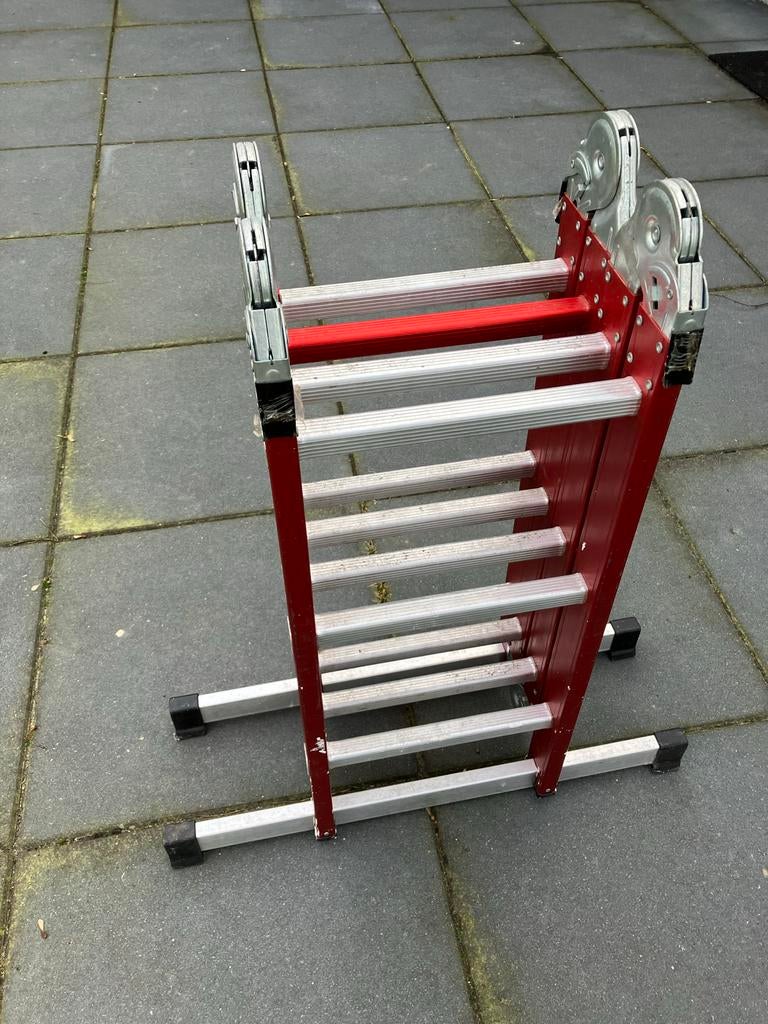 Altrex Varitrex Comfort 4x3  - Vouwladder, Doe-het-zelf en Verbouw, Ladders en Trappen, Ophalen, Gebruikt, Ladder, Opvouwbaar of Inschuifbaar