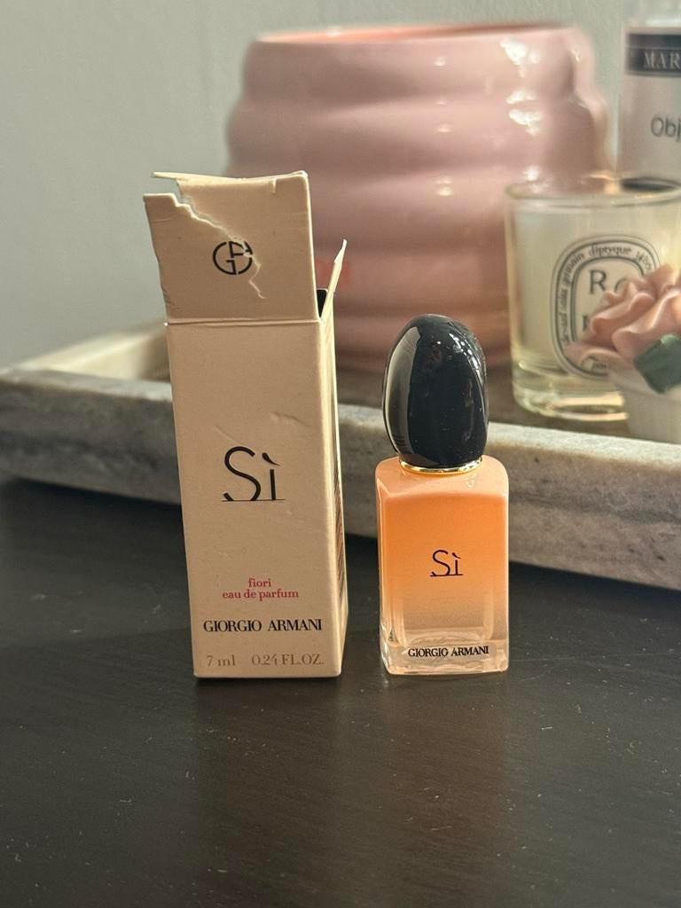 Armani Si Fiori Miniatuur Parfum 7ml, Verzenden, Zo goed als nieuw