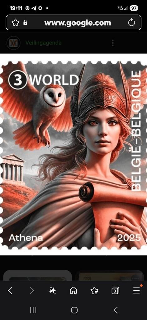 GEZOCHT  ATHENA ROOD BELGIE, Ophalen