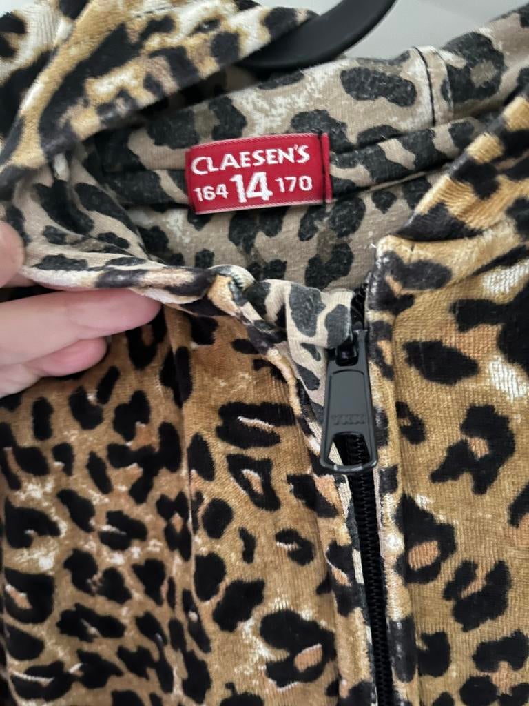 Claessen's Onesie - Luipaardprint - Maat 164/170, Ophalen of Verzenden, Zo goed als nieuw, Jongen of Meisje