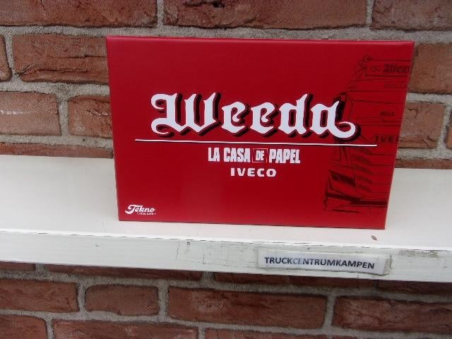 Tekno  Iveco  van  Weeda.  { la casa de papel.}, Ophalen of Verzenden, Nieuw, Bus of Vrachtwagen, Tekno