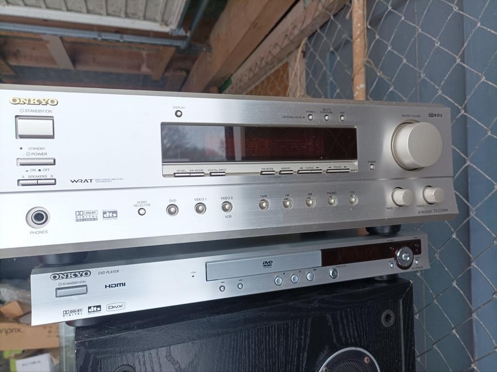 Onkyo versterker/receiver en DVD/ CD speler, Ophalen, Zo goed als nieuw