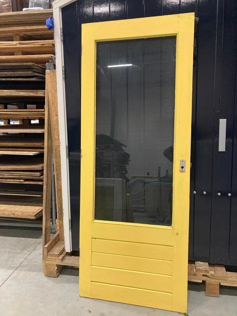 Schuurdeuren | achterdeuren | tuindeuren | gebruikt, Ophalen, Kunststof, 80 tot 100 cm, 200 tot 215 cm