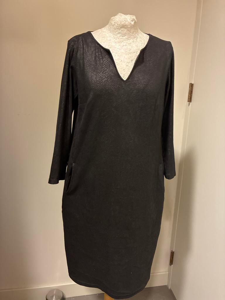 Studio Anneloes Jurk - Simplicity Animal Print - Maat M, Maat 38/40 (M), Zwart, Ophalen of Verzenden, Zo goed als nieuw