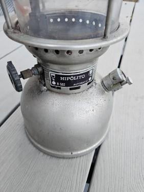 Prachtige complete petroleumlamp Hipolito H- 502 automatic, Ophalen of Verzenden