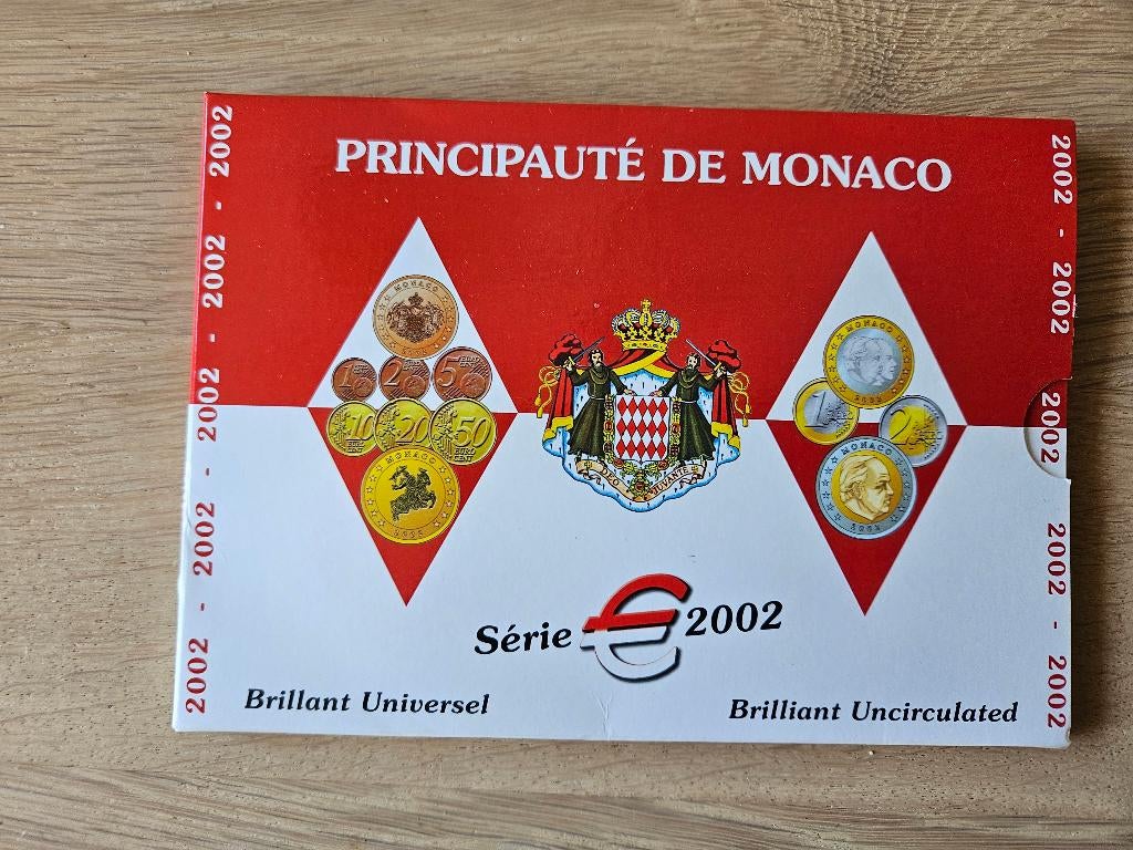 MONACO 2002; euroset, Postzegels en Munten, Munten | Europa | Euromunten, Ophalen of Verzenden, Monaco, Overige waardes, Setje