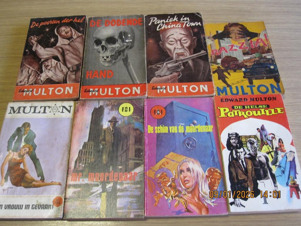 FBI pockets van Multon en vele andere FBI pockets, Boeken, Detectives, Ophalen of Verzenden, Gelezen