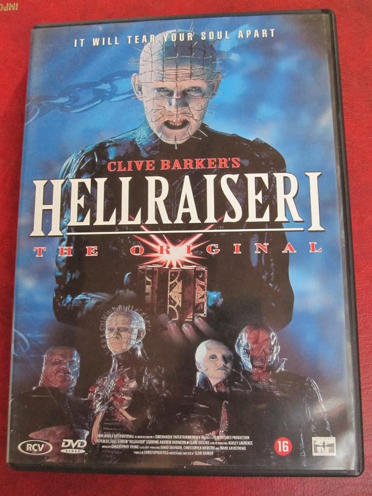 Hellraiser I (1987), Cd's en Dvd's, Dvd's | Horror, Zo goed als nieuw, Overige genres, Vanaf 16 jaar, Ophalen of Verzenden