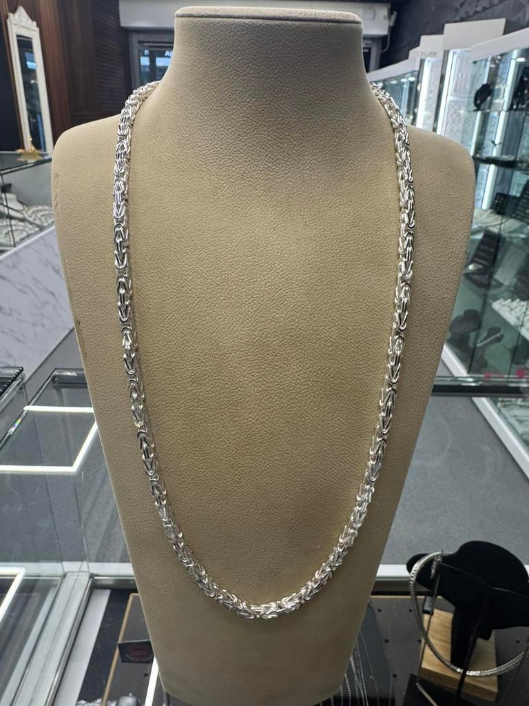 925 Zilver - Zilveren Koningsketting - Zilver - 88.36gr, Sieraden, Tassen en Uiterlijk, Kettingen, Ophalen of Verzenden, Nieuw