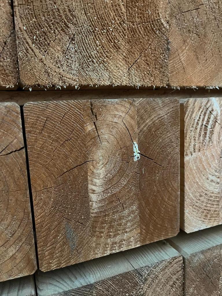 Gelamineerde geïmpregneerde palen 12x12 cm / optioneel zwart, Ophalen, Nieuw, 250 cm of meer, Palen