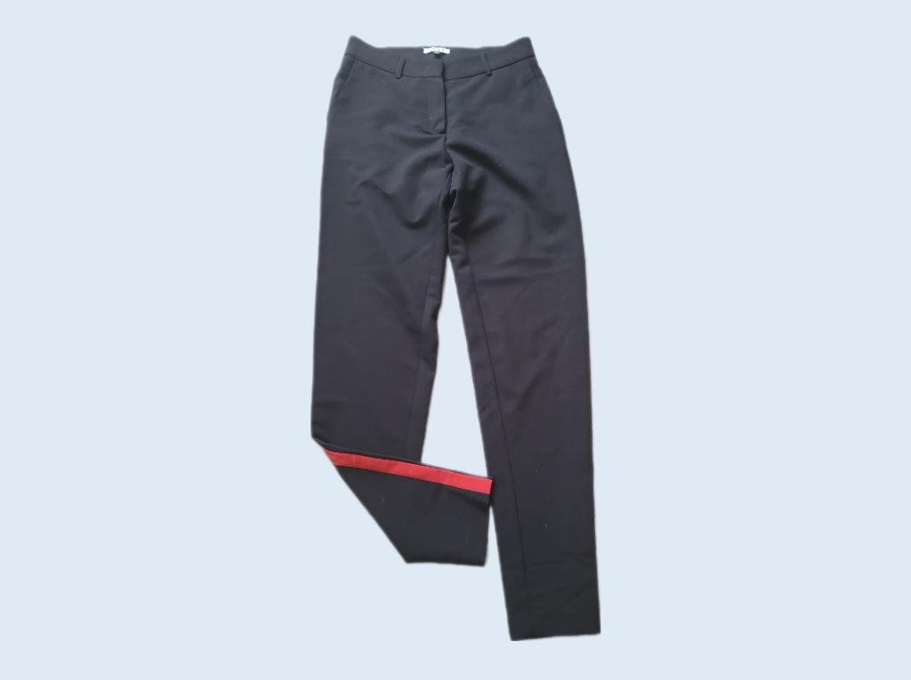 CVRD zwarte skinny pantalon rode bies mt XS *nieuw* ~ NH0157, Kleding | Dames, CVRD, Zwart, Nieuw, Ophalen of Verzenden
