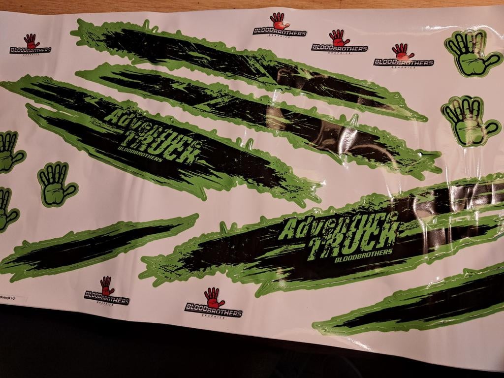 Bloodbrothers Decal Sticker Set - RC Crawler 1/10, Nieuw, Schaal 1:10, Onderdeel, Overige typen