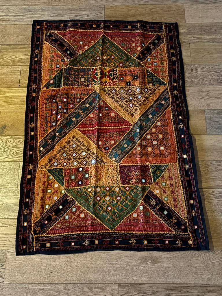 Indiaas wandkleed, Antiek en Kunst, Antiek | Kleden en Textiel, Ophalen of Verzenden