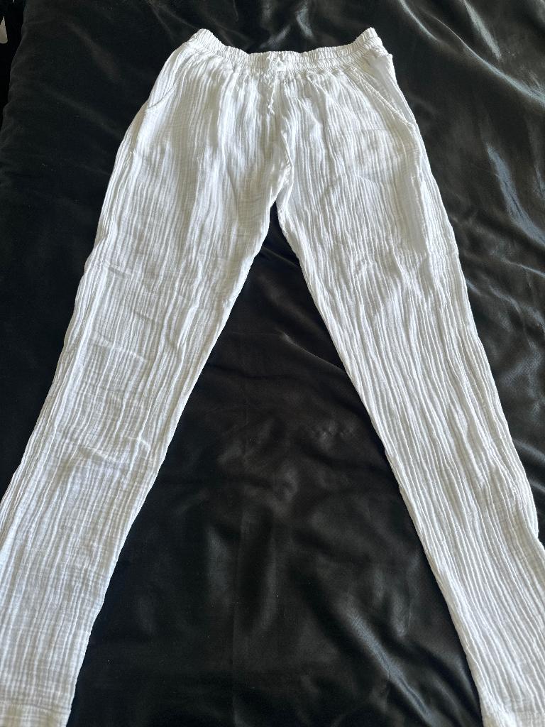 Pantalon, Kleding | Heren, Ophalen of Verzenden, Zo goed als nieuw, Maat 48/50 (M), Wit