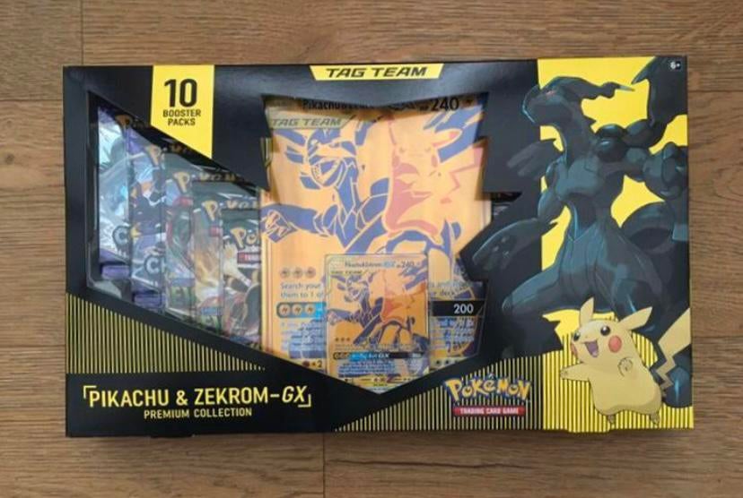 Pokémon TCG - Pikachu & Zekrom-GX Premium Collection Box, Ophalen of Verzenden, Nieuw, Foil