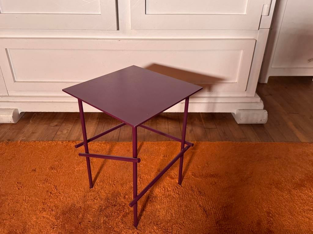 Moroso Shanghai set 2 tafeltjes design Urquiola 2006  staal, B&B Italia Minotti Flexform Cappellini  Flos Cassina Porro, \, Ophalen of Verzenden