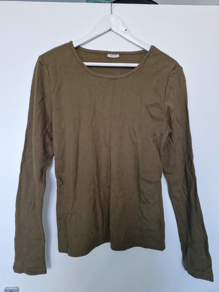 Olijfgroene Noa Noa top - Maat L, Noa Noa, Maat 42/44 (L), Ophalen of Verzenden, Zo goed als nieuw