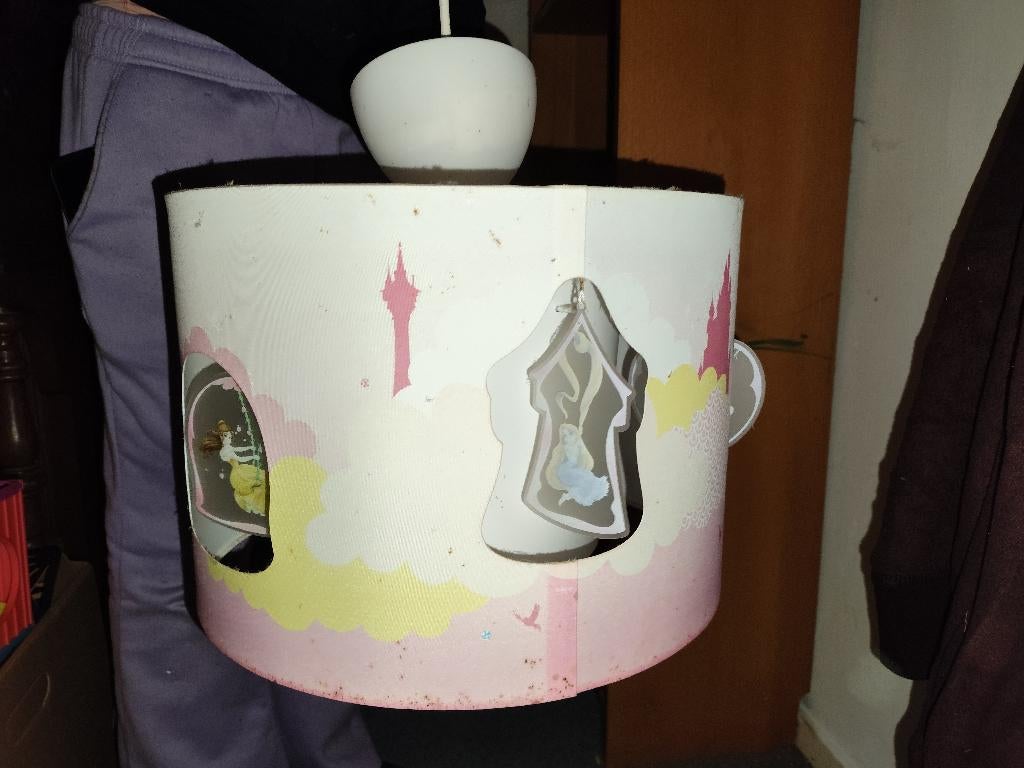 Prinsessen lamp, Ophalen of Verzenden, Gebruikt, Kunststof, Minder dan 50 cm