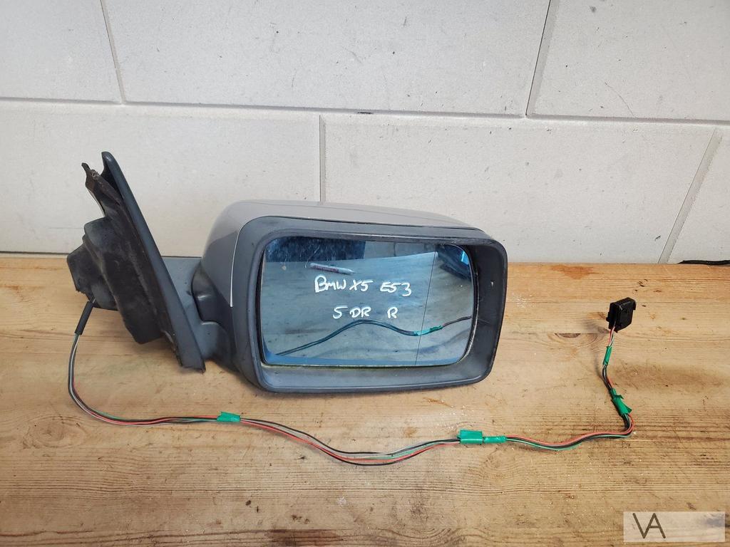 BMW X5 e53 2000 - 2006 spiegel rechts met instaplicht €150, Ophalen of Verzenden, Gebruikt, BMW