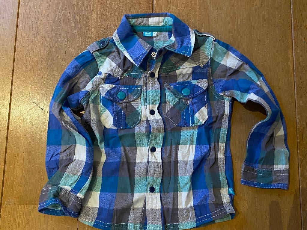 Lief! Lifestyle katoenen blouse 'stoer' maat 92 ZGAN, Kinderen en Baby's, Ophalen of Verzenden, Zo goed als nieuw, Overige maten