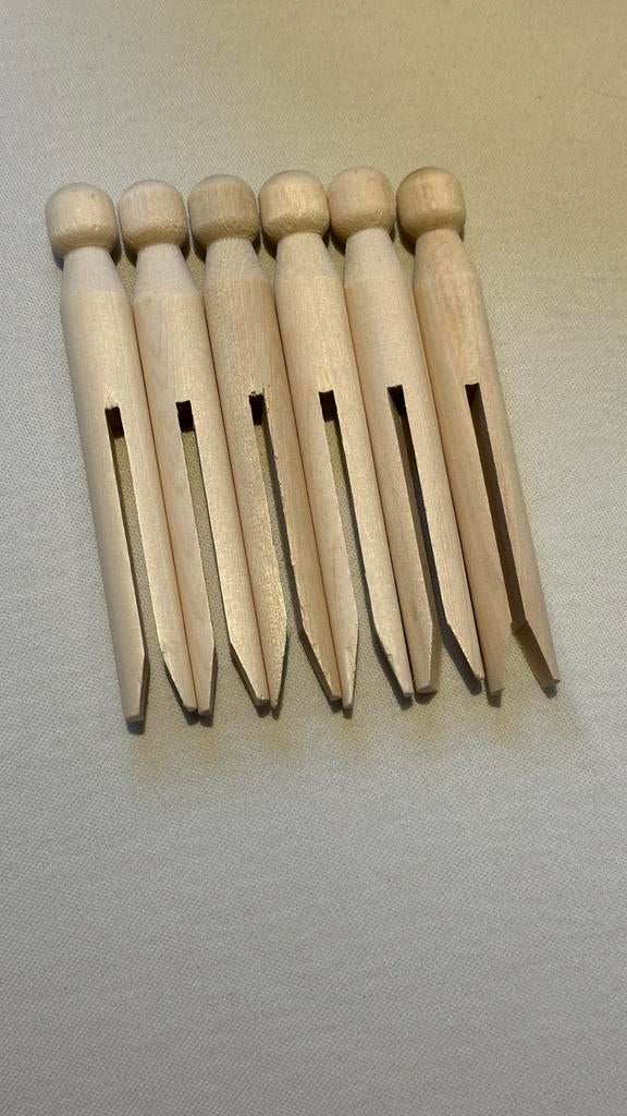 Houten wasknijpers - Nieuw 6 stuks, Ophalen of Verzenden, Nieuw