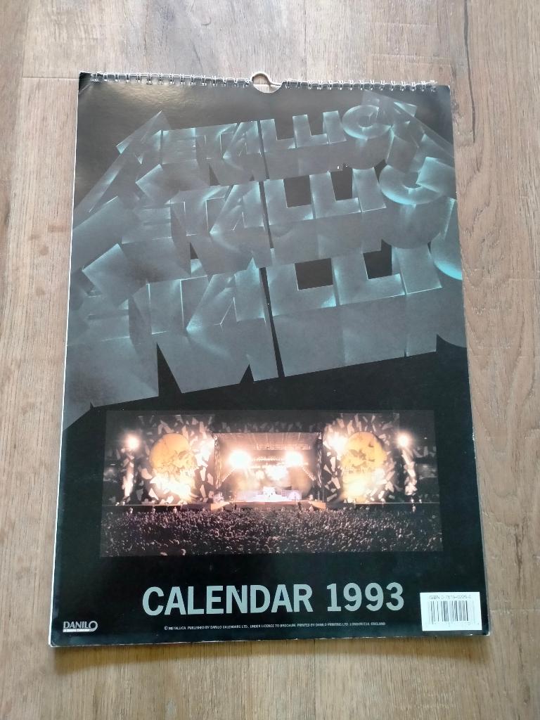 Metallica 1993 vintage kalender muziek hardrock metal, Ophalen of Verzenden, Gebruikt, Overige typen