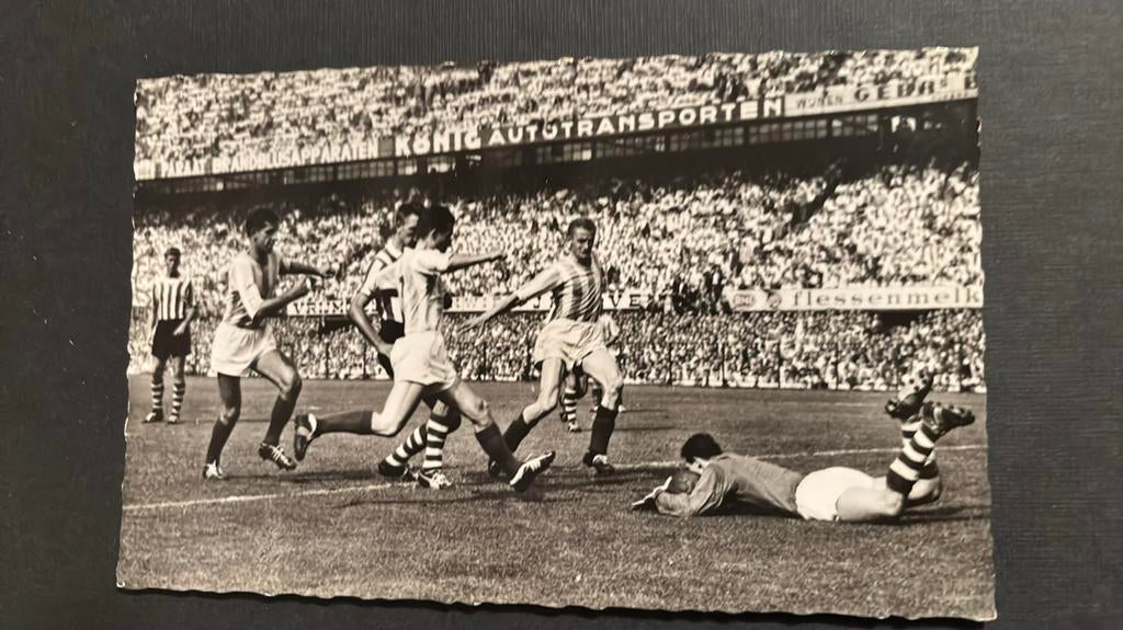 Feyenoord Rotterdam-Sparta jaren 60 Ansichtkaart, Ophalen of Verzenden, Gebruikt, Feyenoord, Spelerskaart