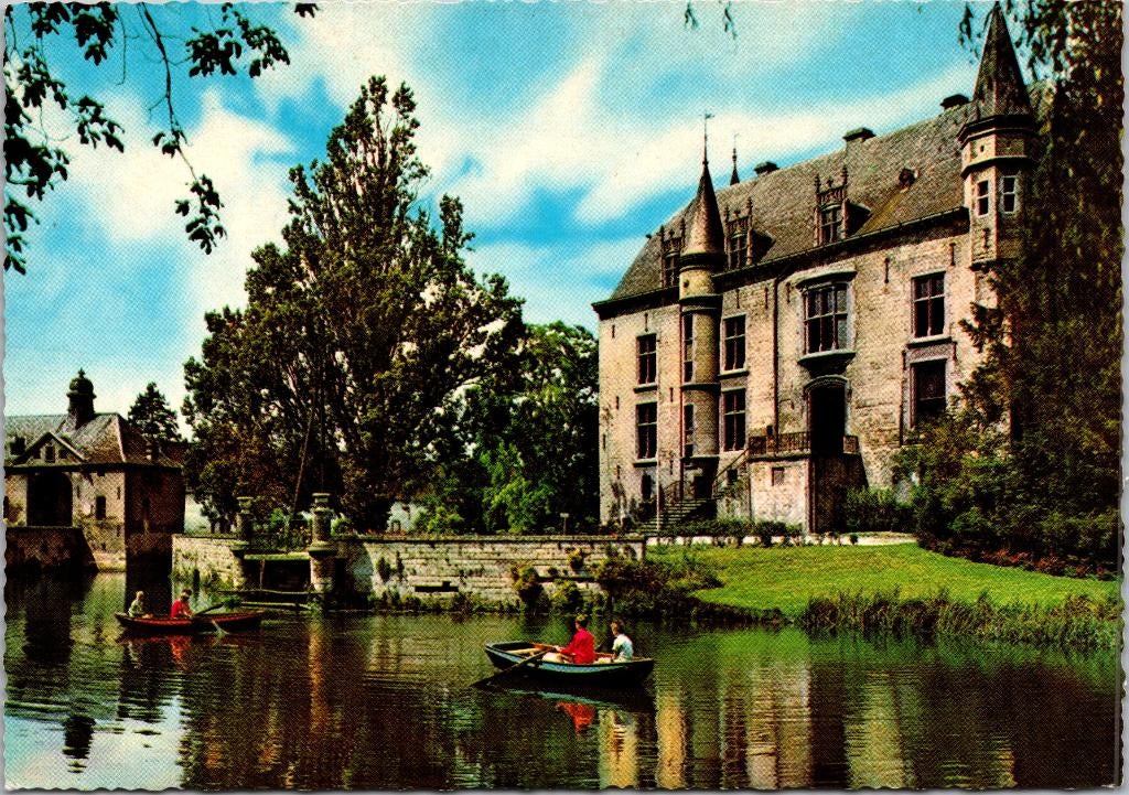 Schin op Geul - Kasteel Chaloen (2x), Verzenden, 1960 tot 1980, Ongelopen, Limburg