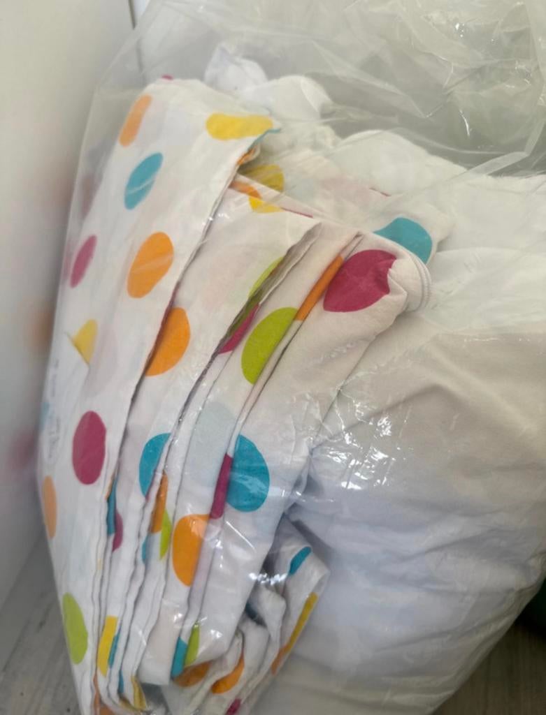 KinderDekbed en set, Wit, Tweepersoons, Ophalen of Verzenden, Deken of Dekbed