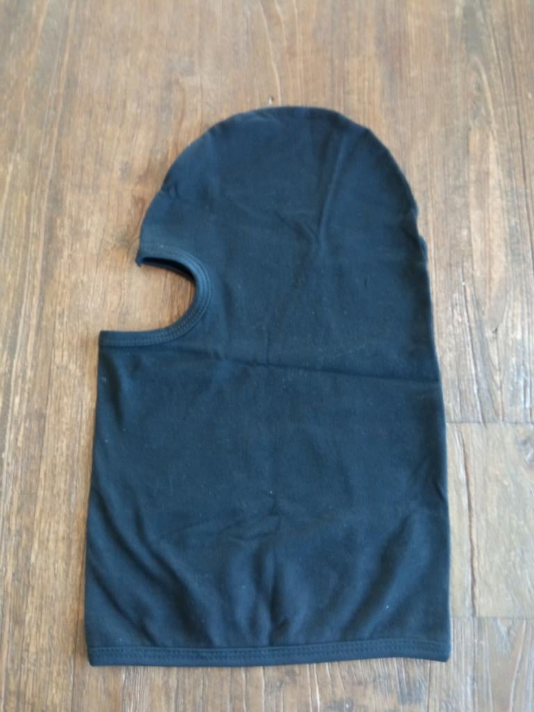 Helmmuts uni zwart, Motoren, Ophalen of Verzenden