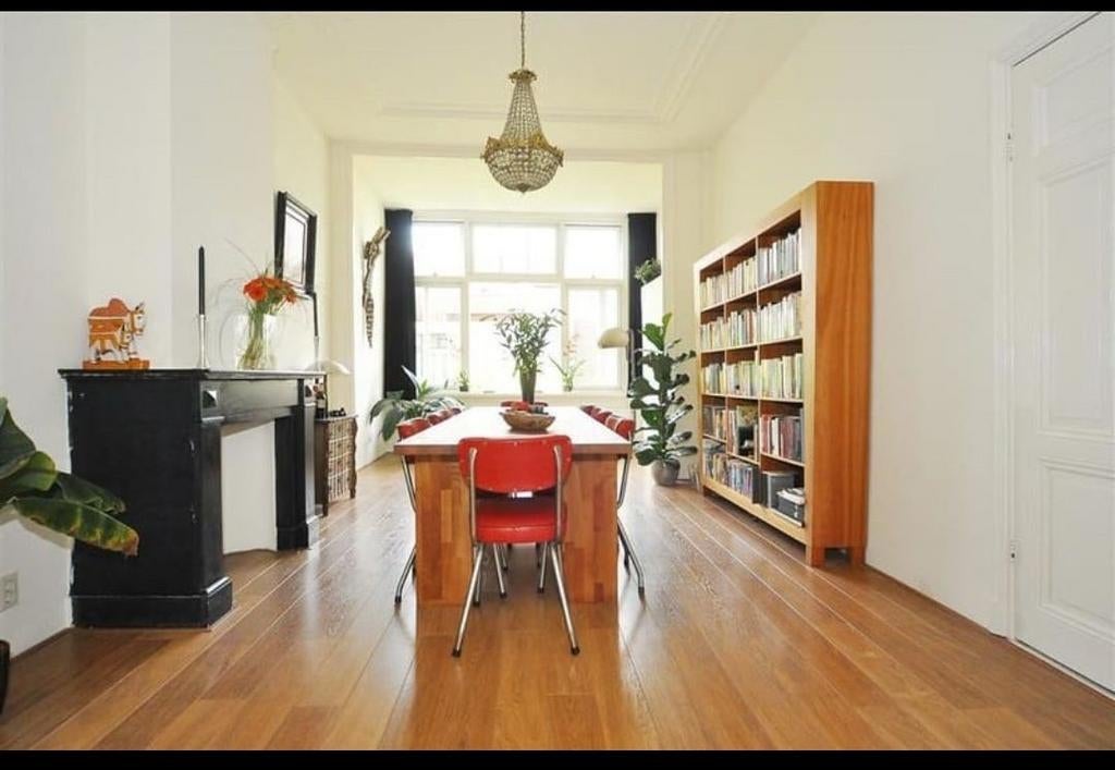 Massief Kersenhouten Eettafel/Vergadertafel, Ophalen, 75 m² of meer, Overige typen