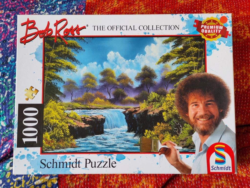 Bob Ross Puzzel 1000 Stukjes, Ophalen of Verzenden, 500 t/m 1500 stukjes, Gebruikt, Legpuzzel