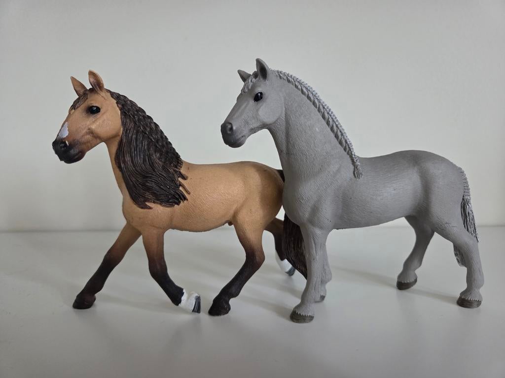 Schleich paarden uit set 42466, Ophalen of Verzenden, Zo goed als nieuw, Paard, Beeldje of Figuurtje
