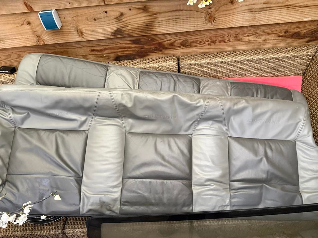 VW T4 Highline leren achterbank kussen, Ophalen, Gebruikt