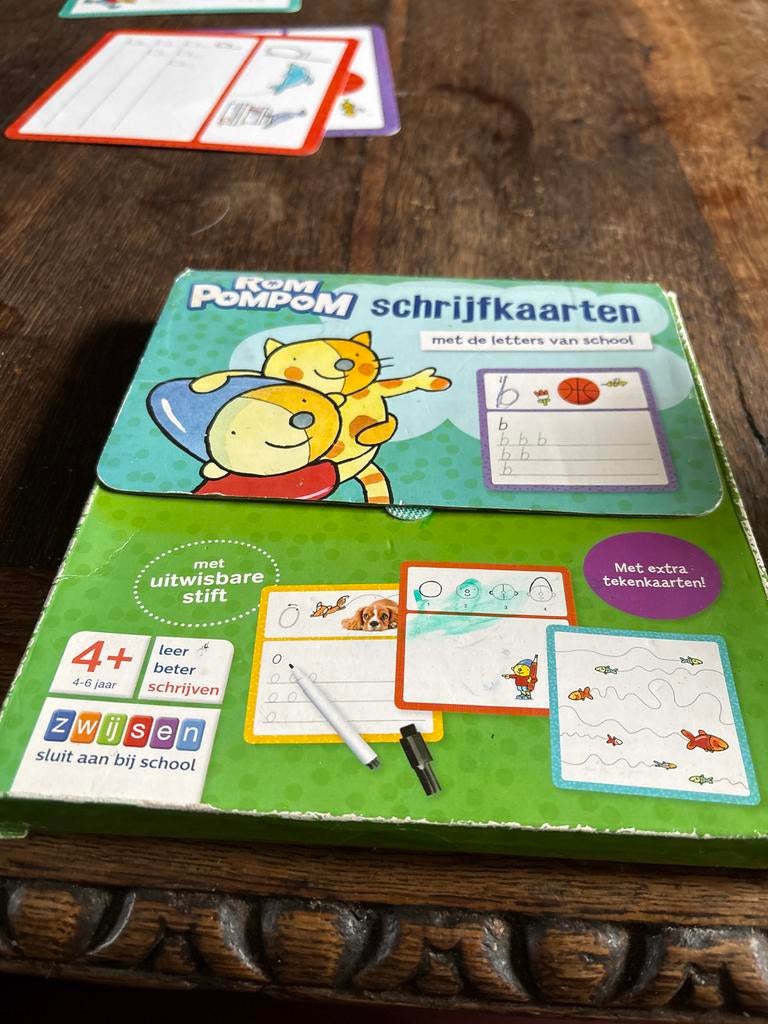 Rom PomPom Schrijfkaarten zonder stift, Ophalen, Gebruikt, Taal en Lezen
