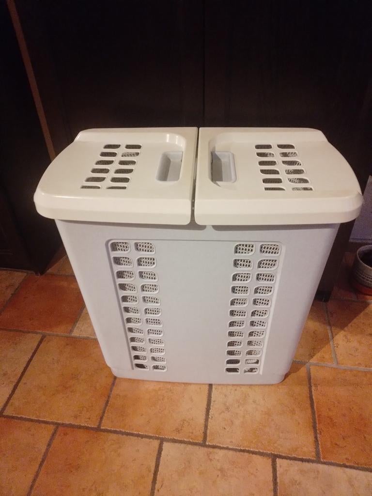 Duo wasmand, Ophalen, Zo goed als nieuw, Grijs, Overige typen