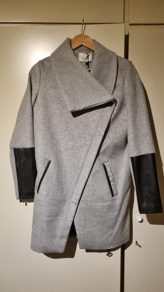 Bershka lange jas, Maat 38/40 (M), Nieuw, Grijs, Bershka