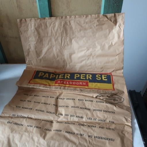 Museum van Reekum Papier Per Se 1993 papier zak Apeldoorn, Ophalen of Verzenden
