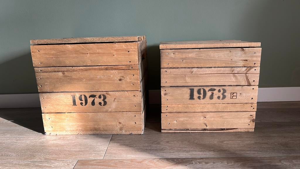 Houten kisten met deksel, Ophalen of Verzenden, Zo goed als nieuw, 50 tot 100 cm, Minder dan 50 cm